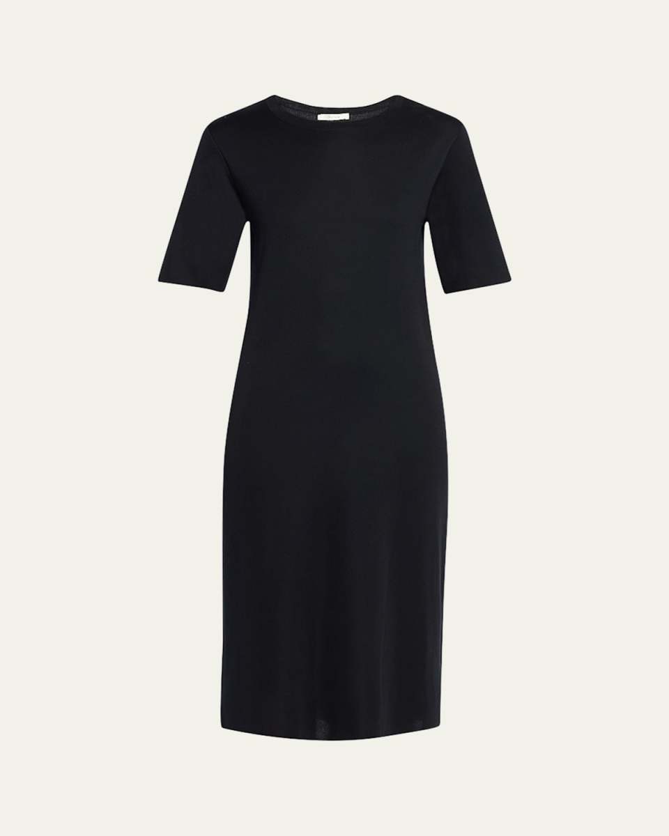 Jorgina Short-Sleeve Silk T-Shirt Dress